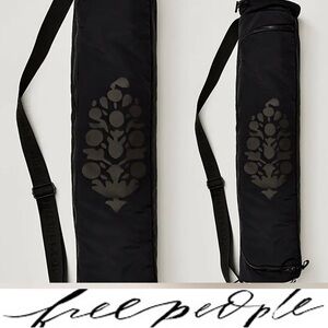 Free People Black Logo Studio Yoga Sling Bag❤️ NWOT